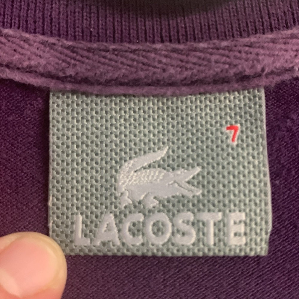 Purple Lacoste Polo Shirt - Picture 3 of 8